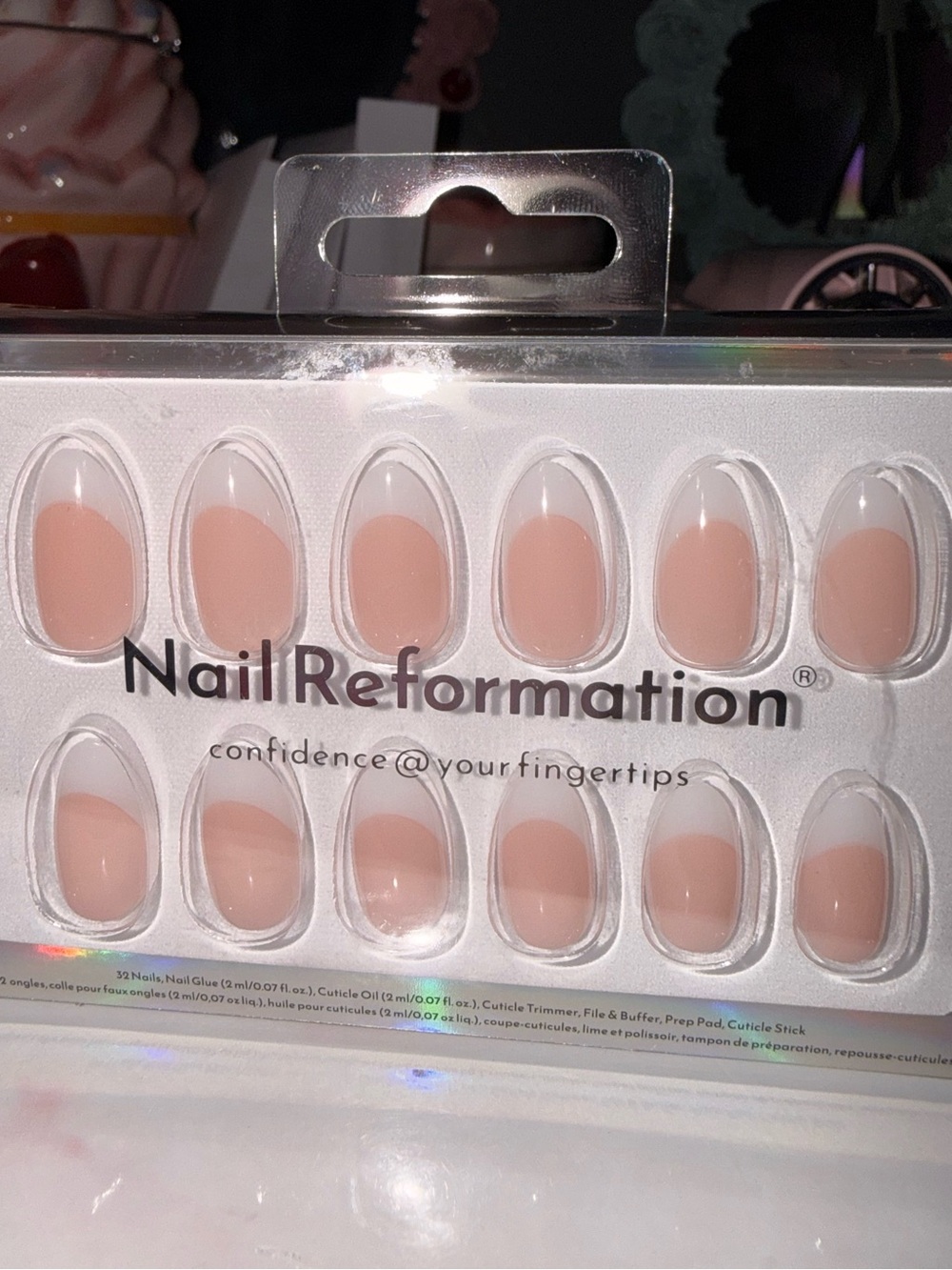 Nail Reformation French Tips Press-On Nails in Short Almond - Picture 3 of 6